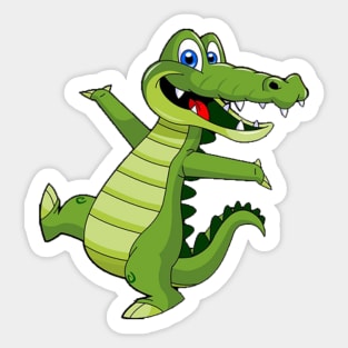 Happy Crocodile 1 Sticker